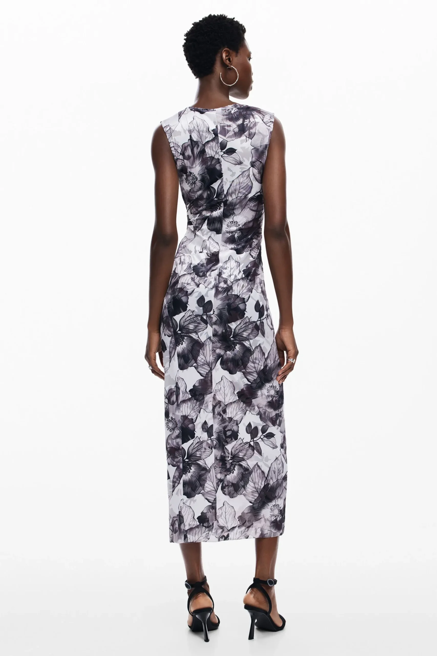 Vestido midi flores