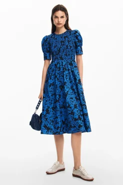 Vestido midi flores