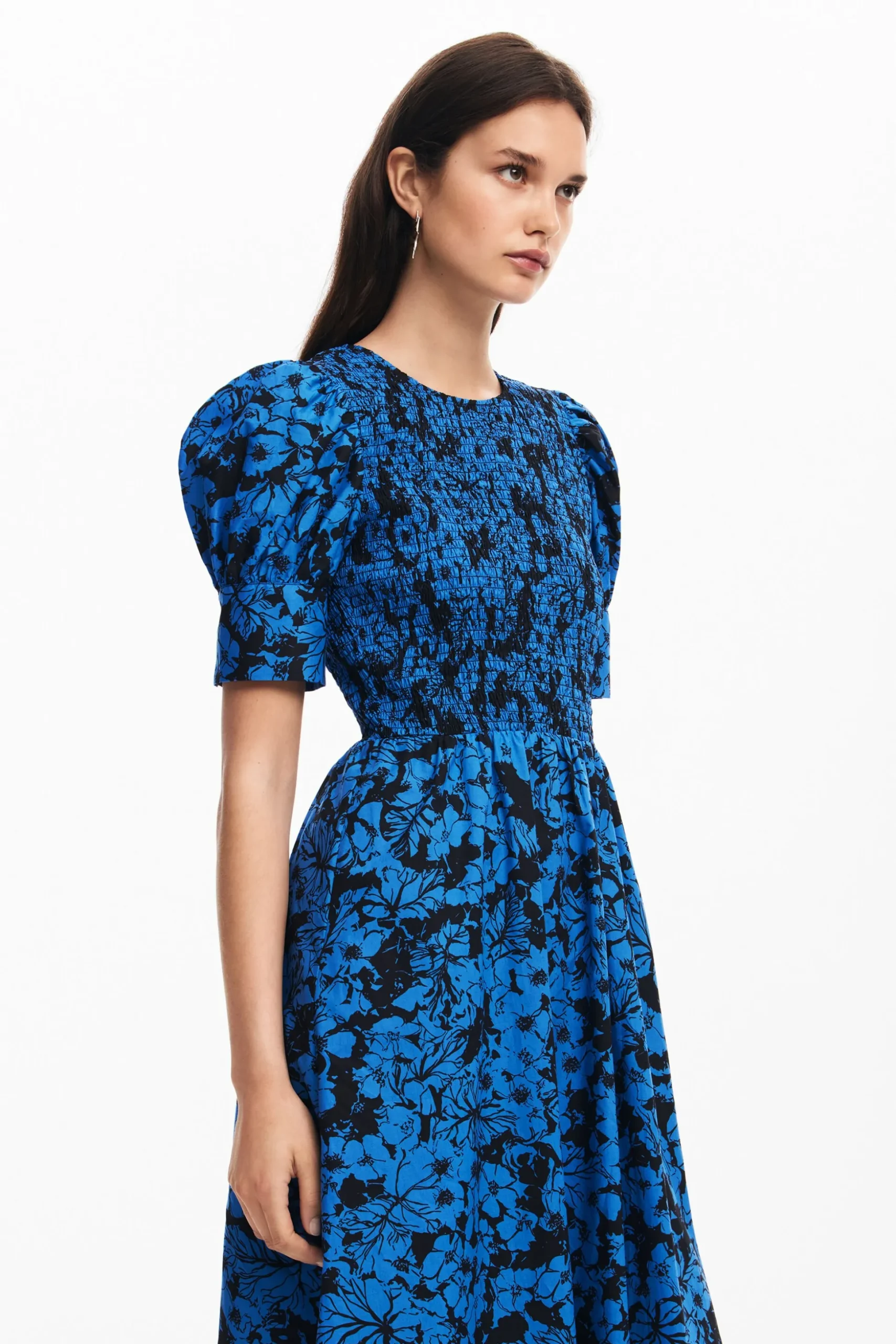Vestido midi flores