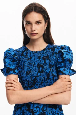 Vestido midi flores