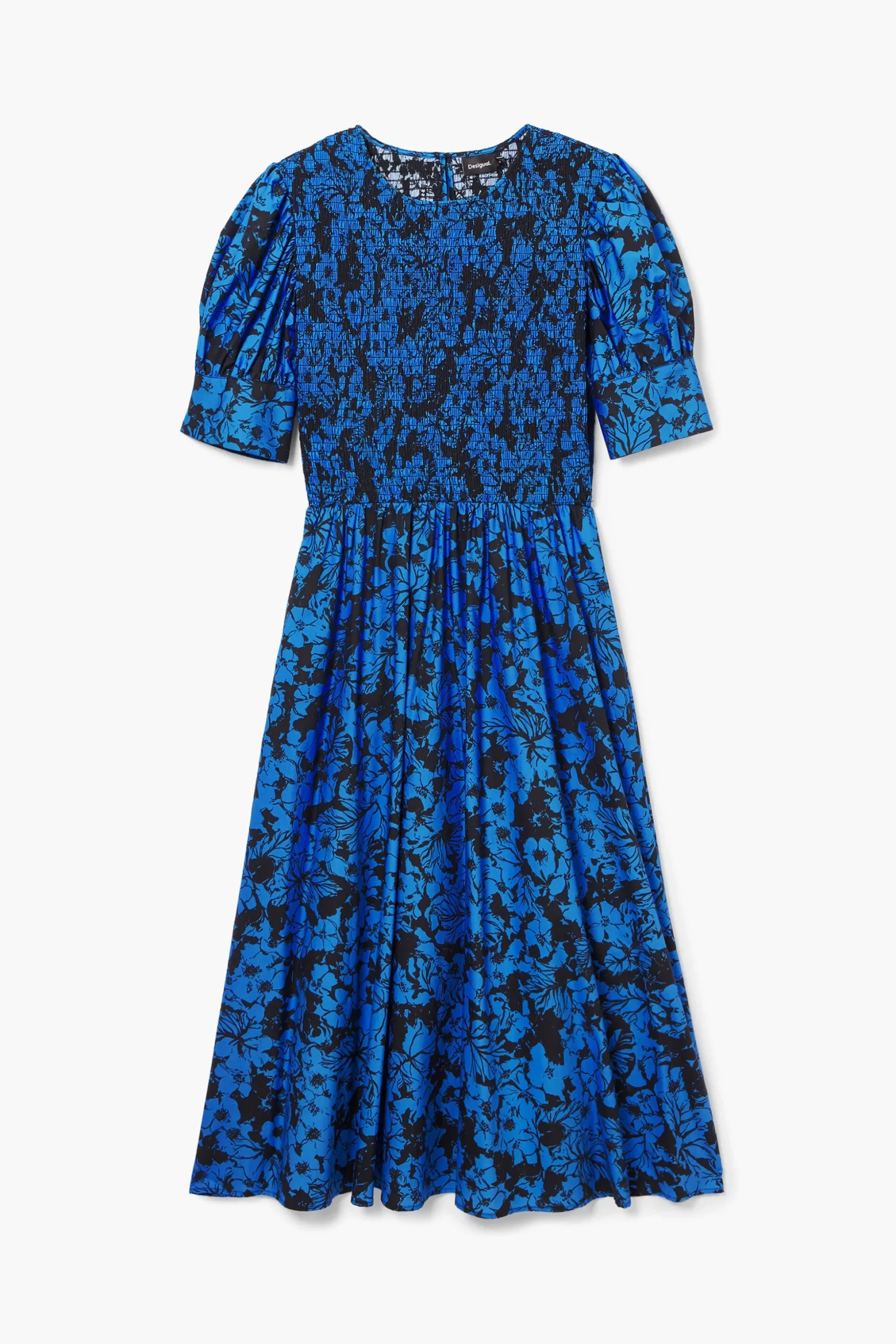 Vestido midi flores