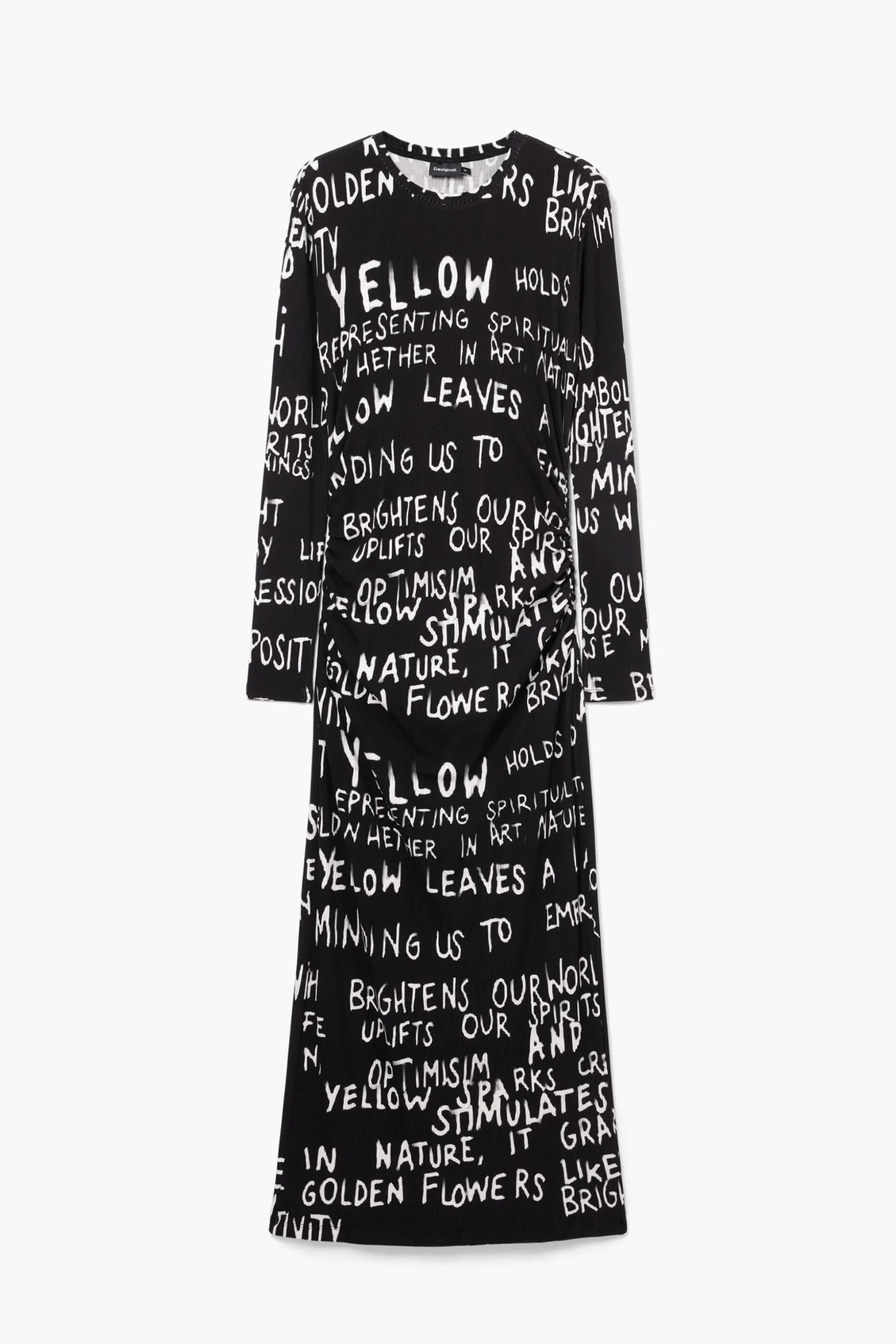 Vestido midi frases