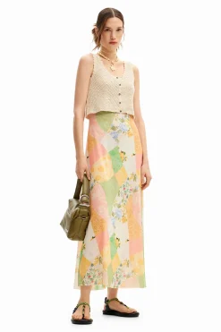 Vestido midi híbrido