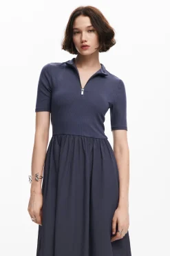 Vestido midi híbrido