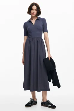 Vestido midi híbrido