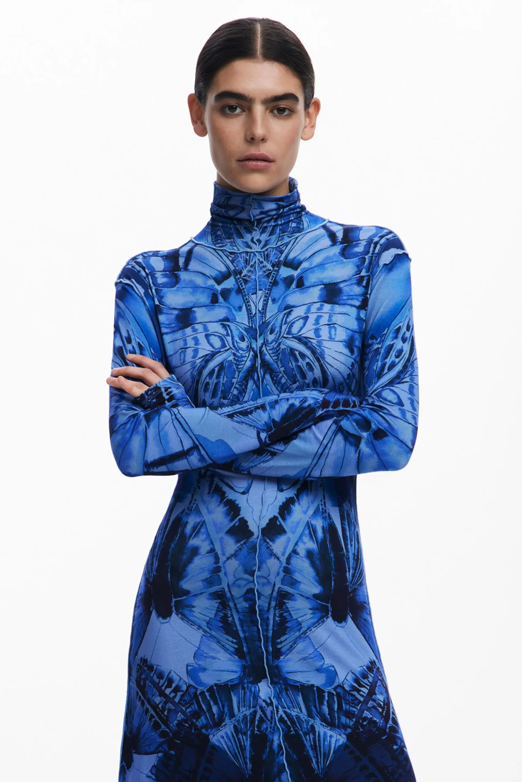 Vestido midi mariposa