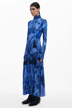 Vestido midi mariposa