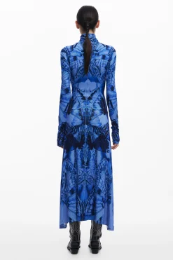 Vestido midi mariposa