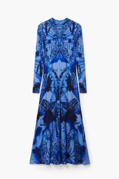 Vestido midi mariposa