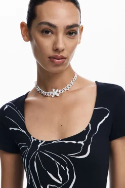 Vestido midi mariposas