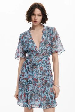 Vestido midi motivos florales