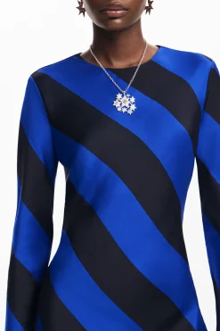 Vestido midi rayas