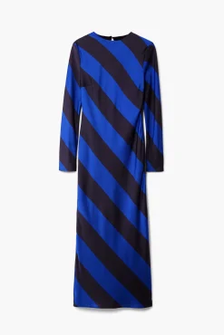 Vestido midi rayas