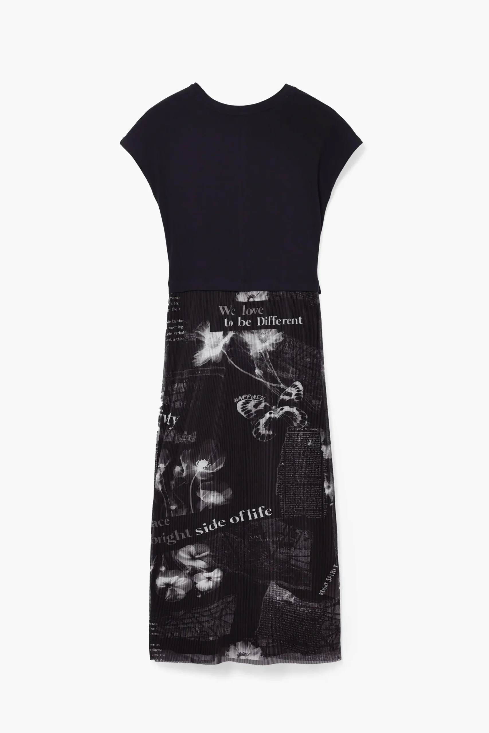 Vestido midi textos