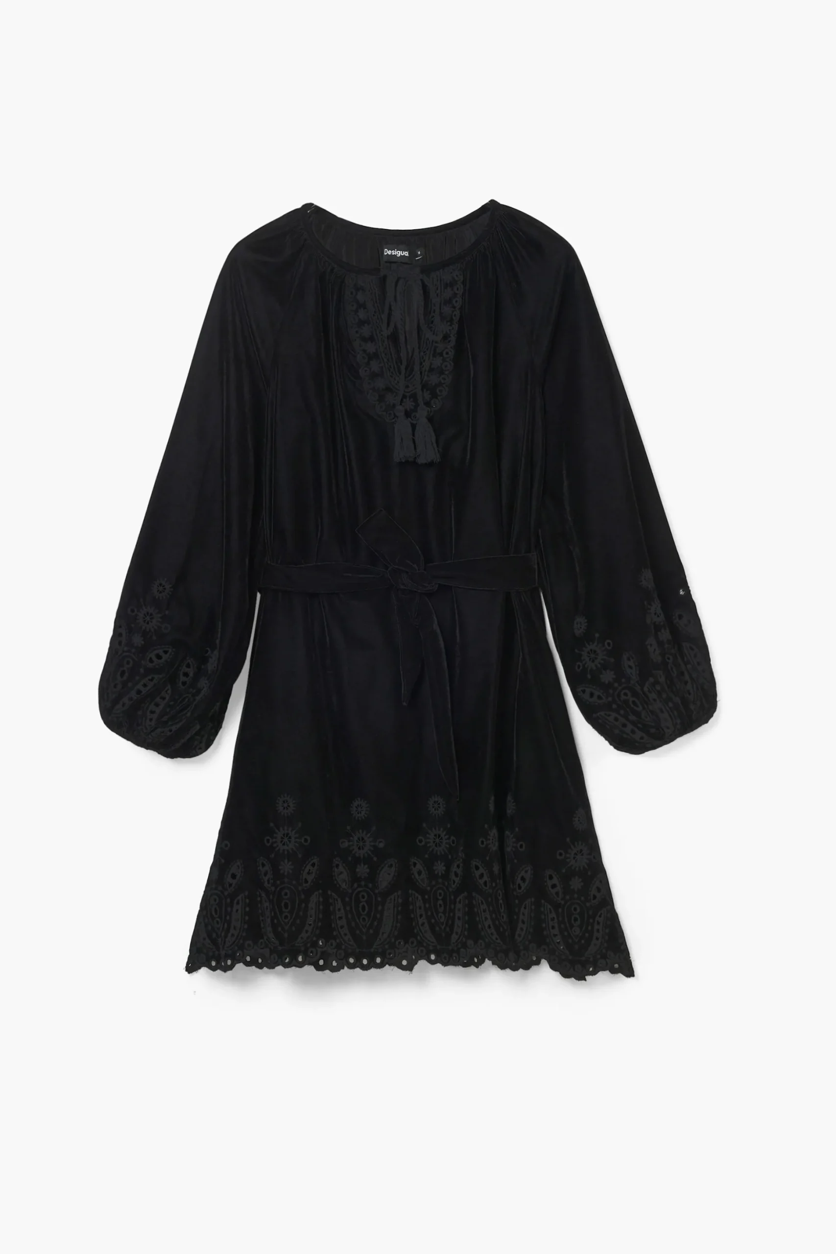 Vestido mini bordados