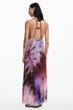 Vestido plisado estampado floral