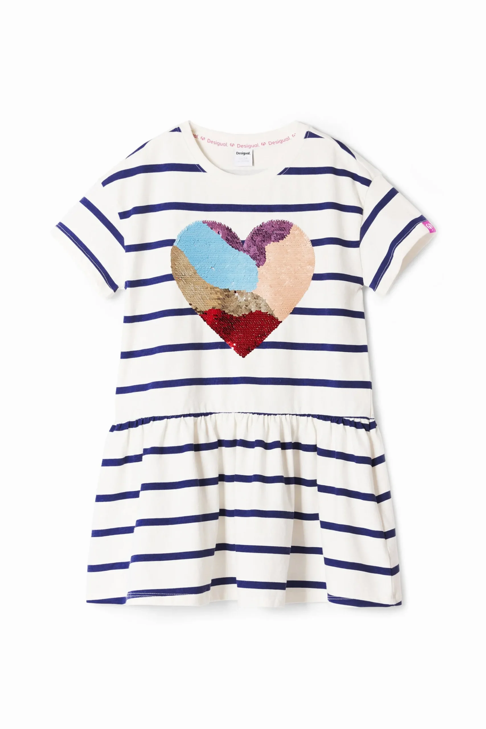 Vestido rayas corazón