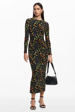 Vestido slim flores