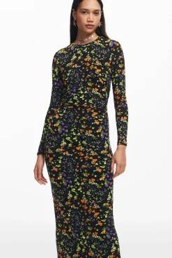 Vestido slim flores