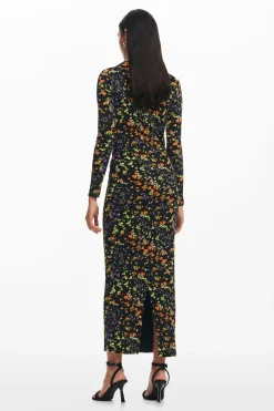 Vestido slim flores