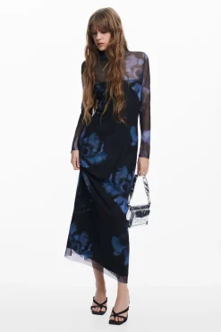 Vestido slim flores