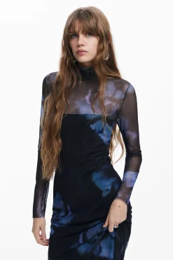 Vestido slim flores