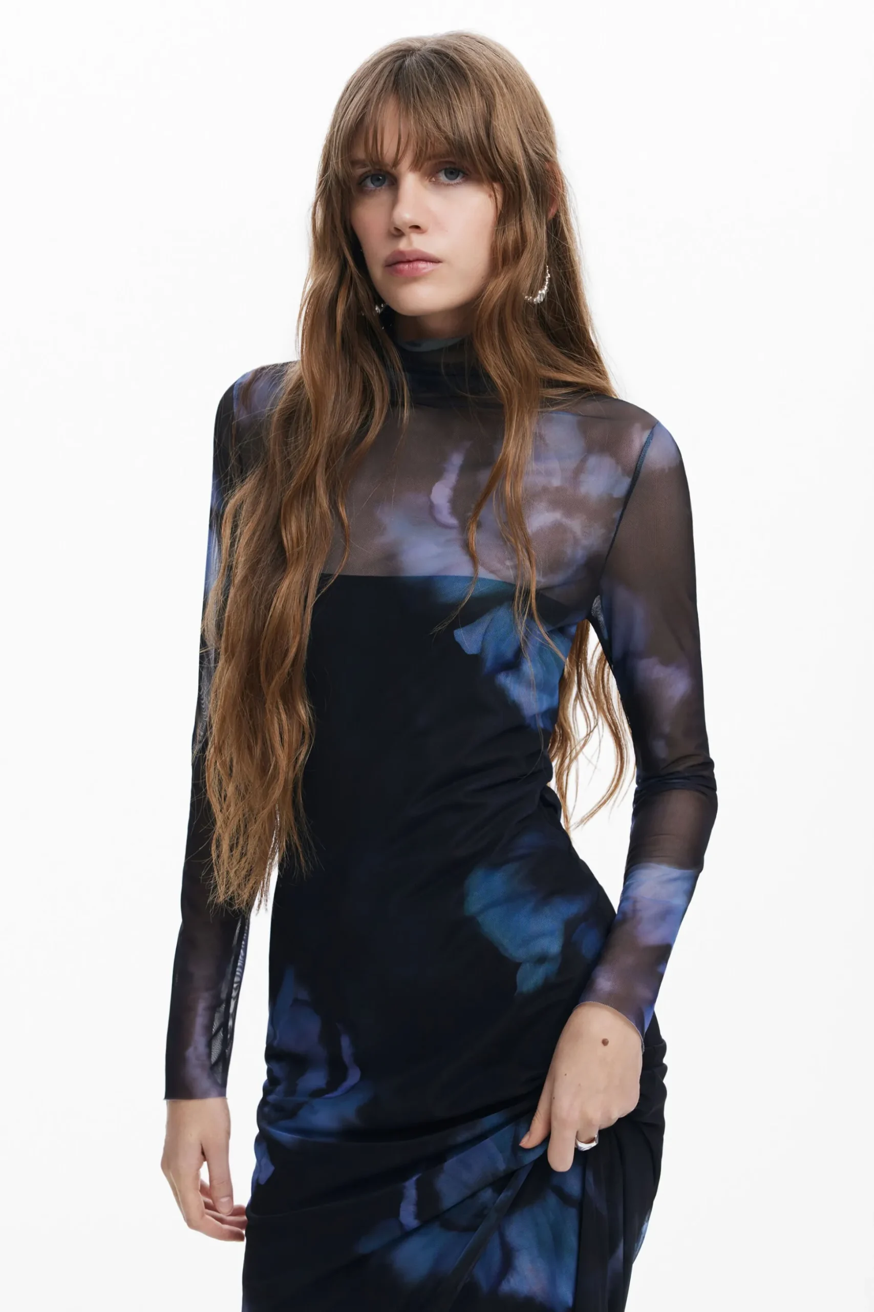 Vestido slim flores