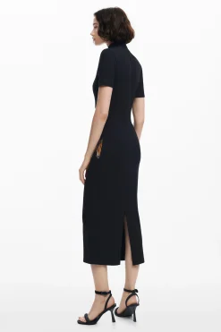 Vestido slim midi mariposas