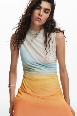 Vestido tul degradado