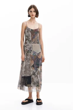 Vestido tul estampado