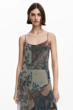 Vestido tul estampado