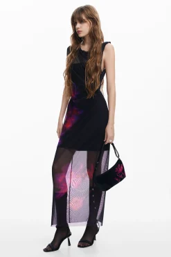 Vestido tul flores