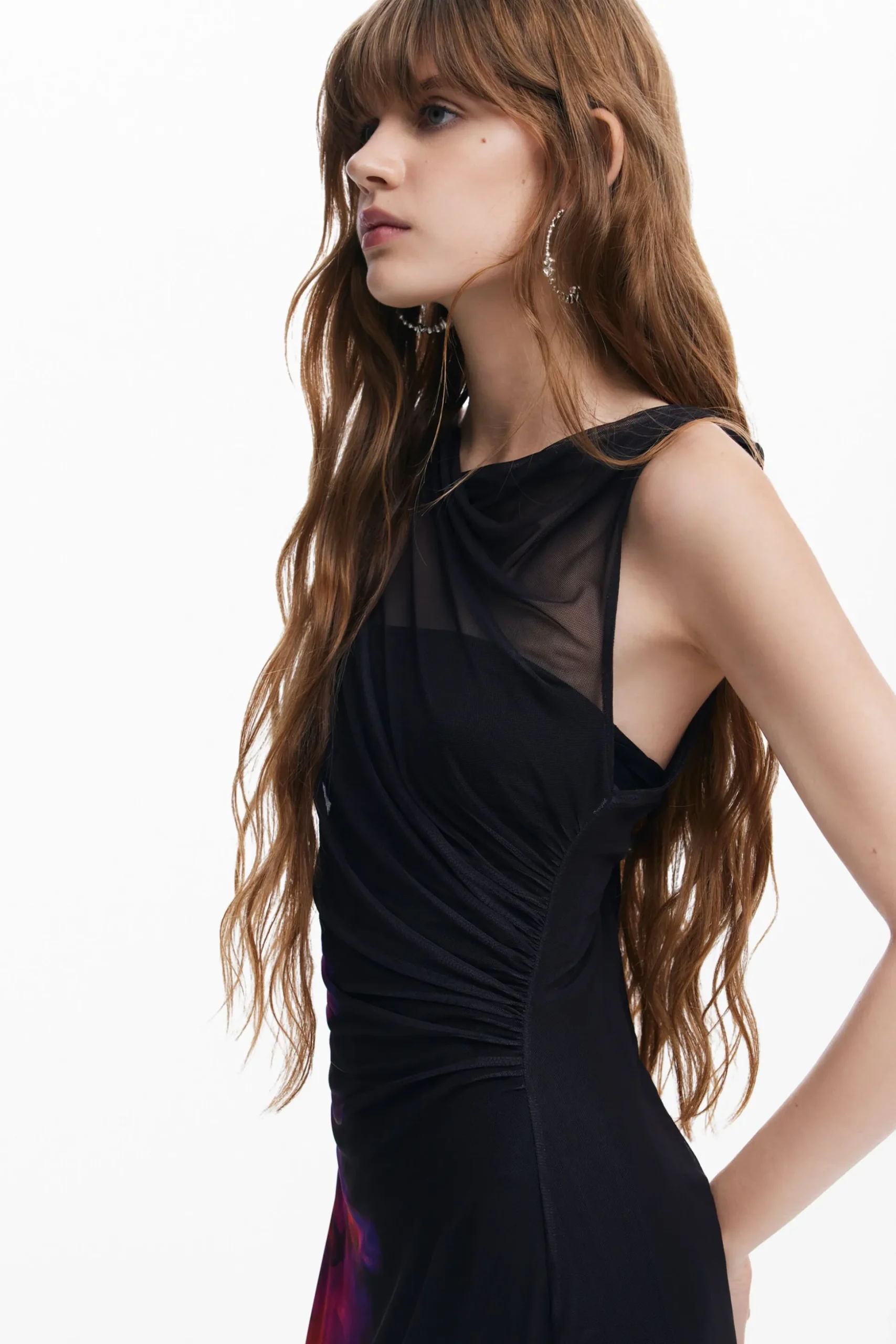 Vestido tul flores