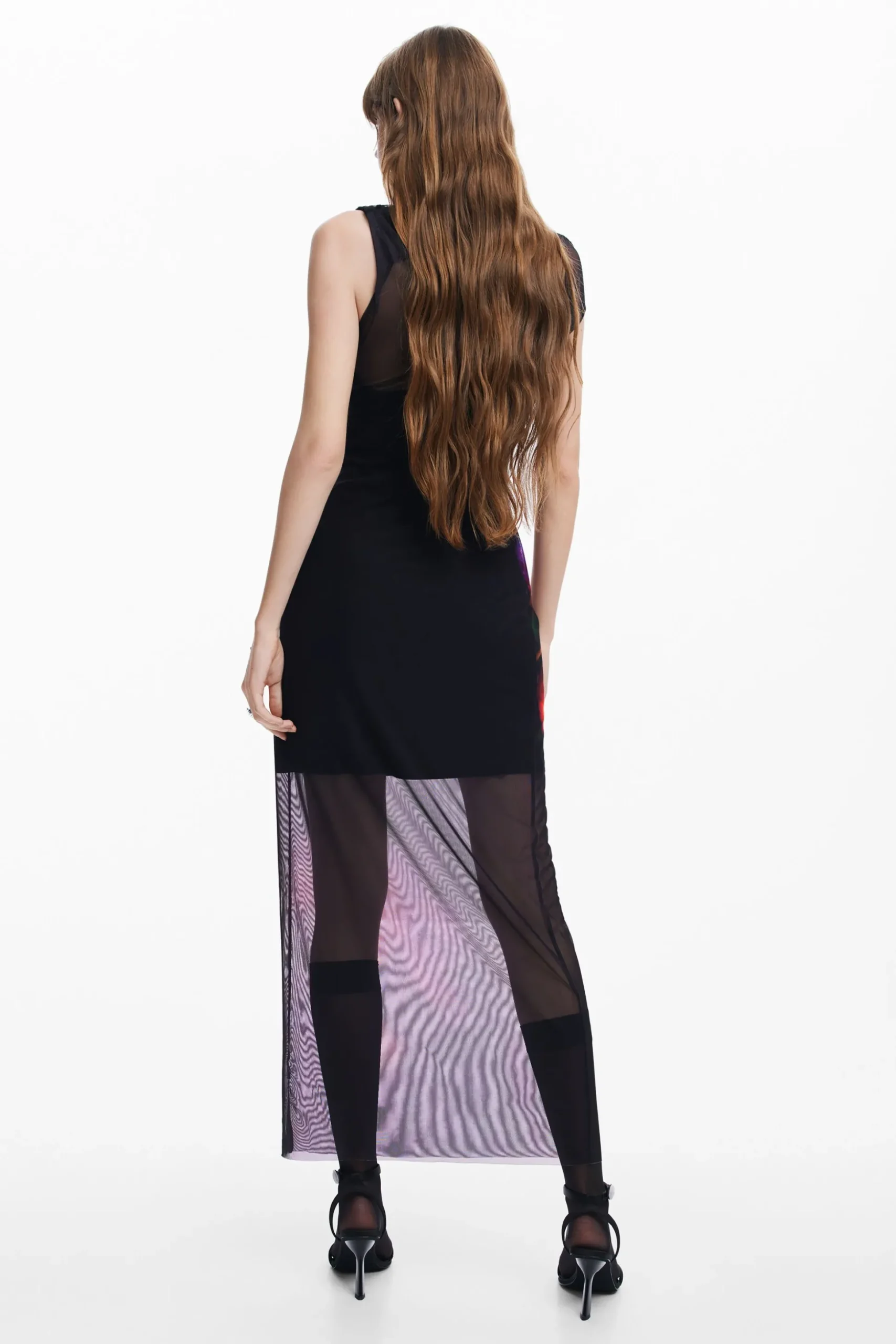 Vestido tul flores