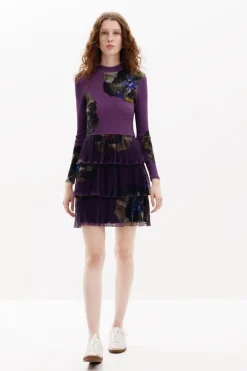 Vestido volantes flores
